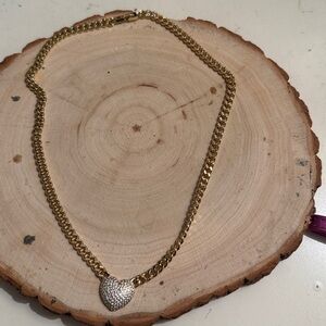 Gold plated Heart Pendant Necklace